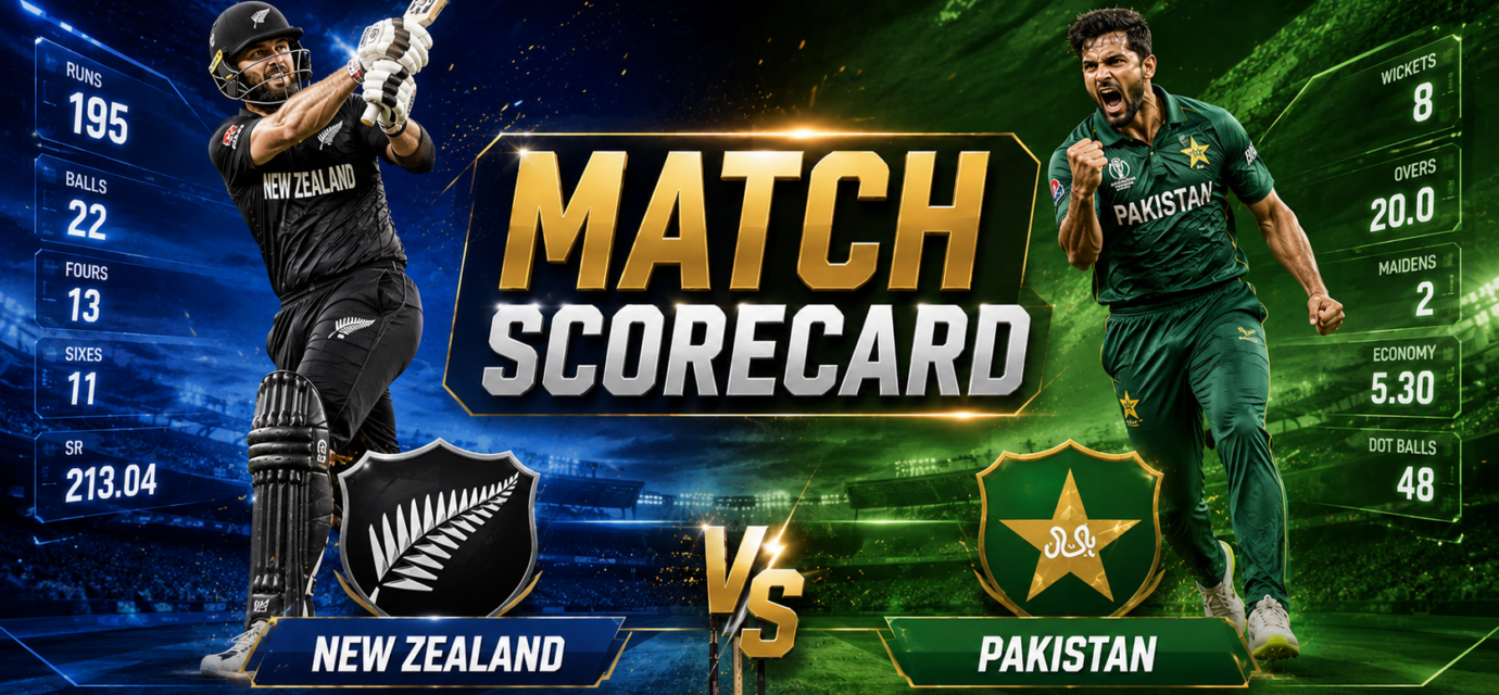 New Zealand National Cricket Team Vs Pakistan National Cricket Team Match Scorecard