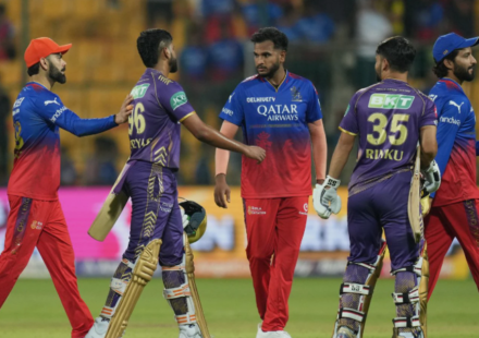 Kolkata Knight Riders Vs Royal Challengers Bengaluru Timeline