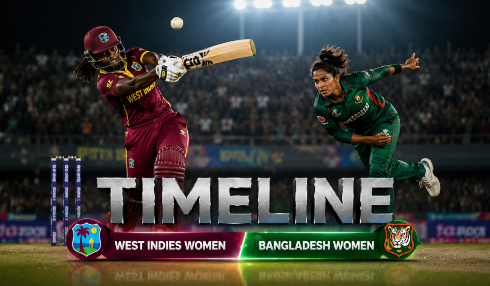 West Indies Women Vs Bangladesh Women's National Cricket Team Timeline