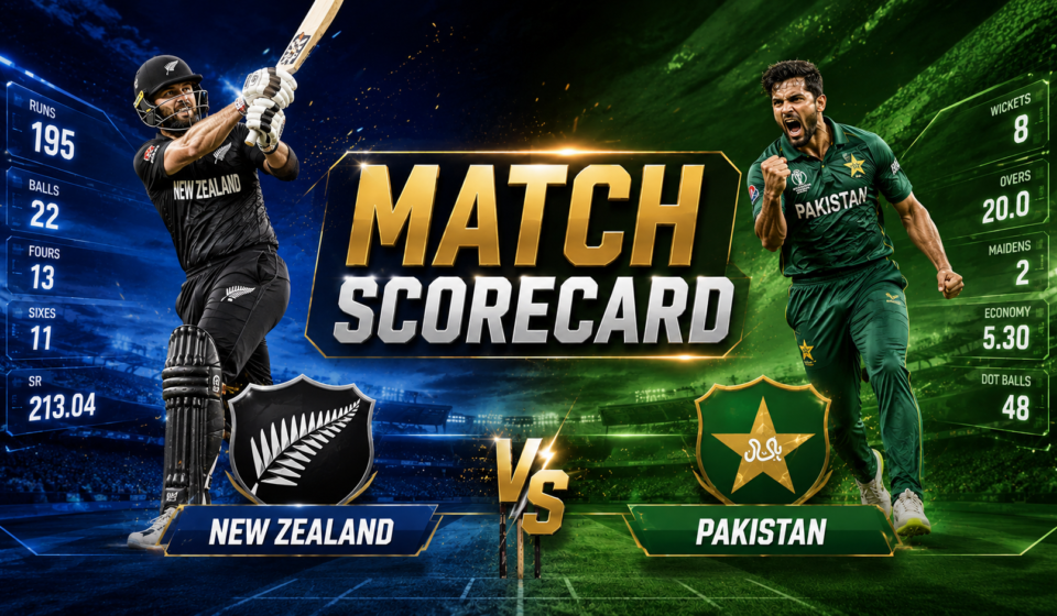 New Zealand National Cricket Team Vs Pakistan National Cricket Team Match Scorecard